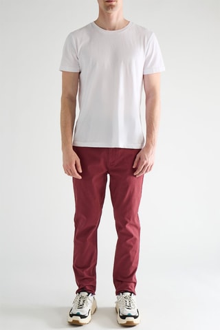 Pantaloni chino slim - Bordeaux