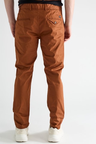 Pantaloni chino in cotone bio - Marrone