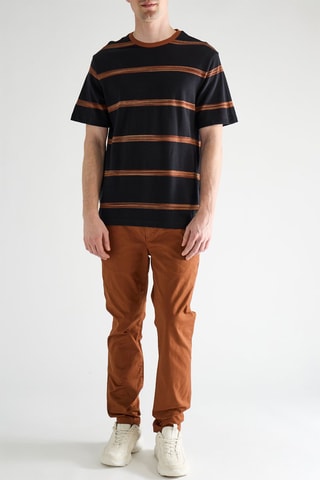 Pantaloni chino in cotone bio - Marrone