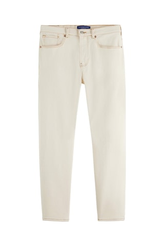 Jeans regular in cotone bio - Beige