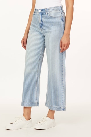 Jeans wide legs 7/8 - Azzurro