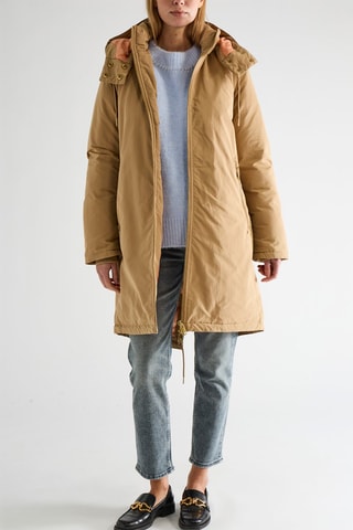 Parka con cappuccio - Beige