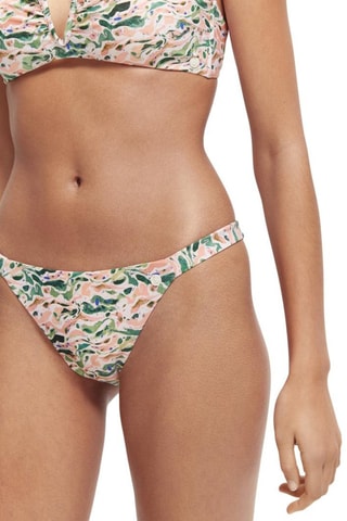 Slip bikini - Rosa e verde