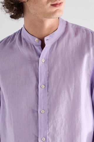 Camicia in lino - Lilla