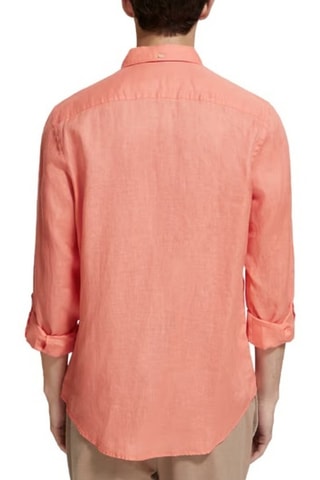 Camicia in lino - Corallo