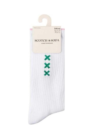 3 paia di calze in cotone bio - Bianco