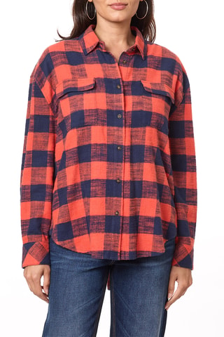 Camicia oversize - Rosso