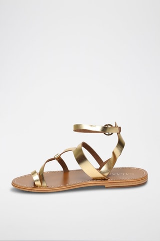 Sandalias de piel Bheema - Dorado