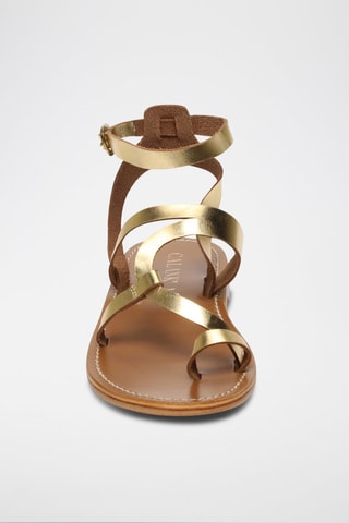 Sandalias de piel Bheema - Dorado