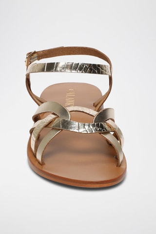 Sandalias de piel Quinn - Dorado