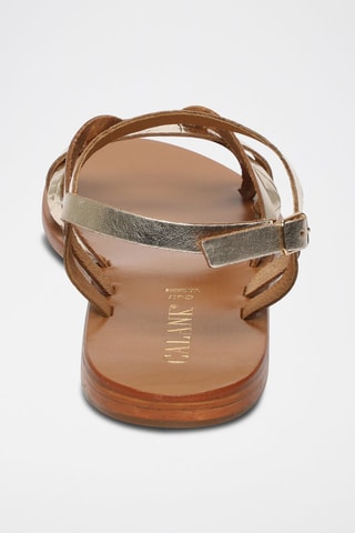 Sandalias de piel Quinn - Dorado