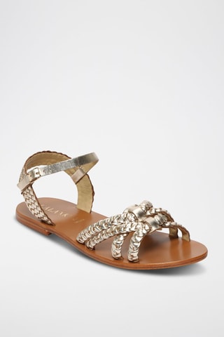 Sandalias de piel Niah - Dorado