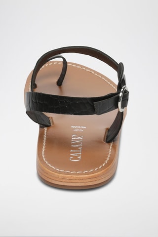 Sandalias de piel Farshid - Negro