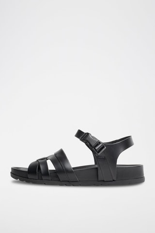 Sandalias de piel Pounia - Negro