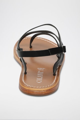 Sandalias de piel Cora - Negro
