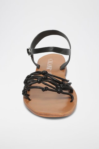 Sandalias de piel - Negro