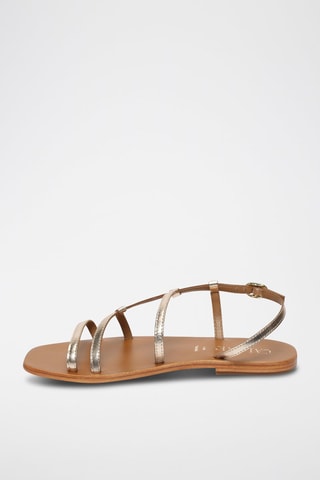Sandalias de piel Aarti - Dorado