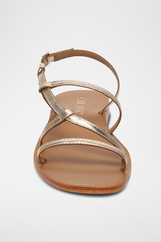Sandalias de piel Aarti - Dorado