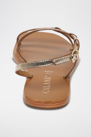 Sandalias de piel Aarti - Dorado