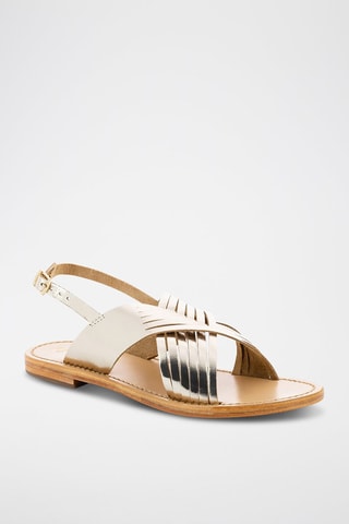 Sandalias de piel - Dorado