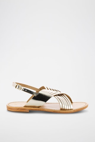 Sandalias de piel - Dorado