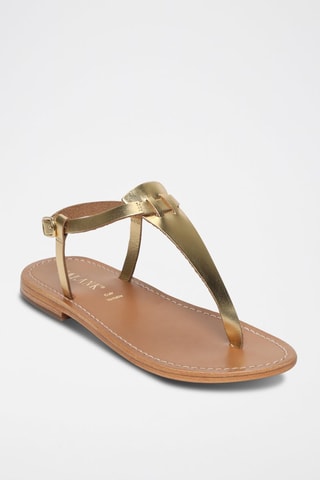 Sandalias de piel Pedernera - Dorado