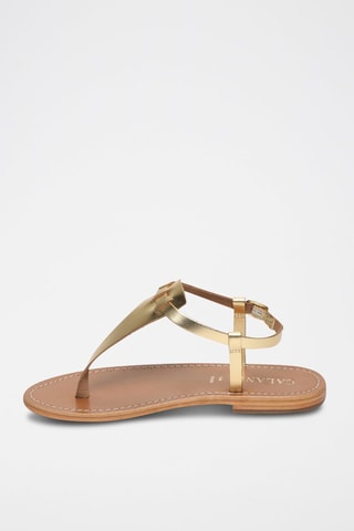Sandalias de piel Pedernera - Dorado