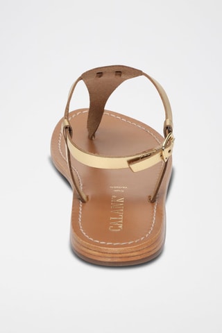 Sandalias de piel Pedernera - Dorado