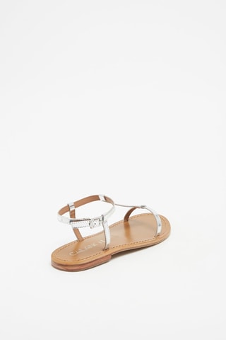 Sandalias de piel - Plateado