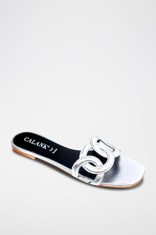 Sandalias de piel Romi - Plateado