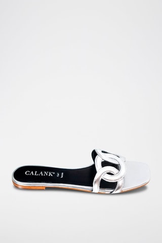 Sandalias de piel Romi - Plateado