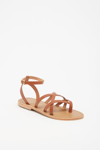 Sandalias de piel - Marrón