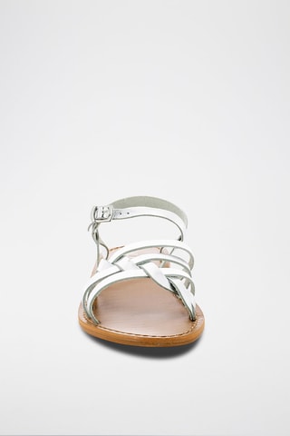 Sandalias de piel - Plateado