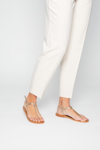 Sandalias de piel Oruro - Dorado