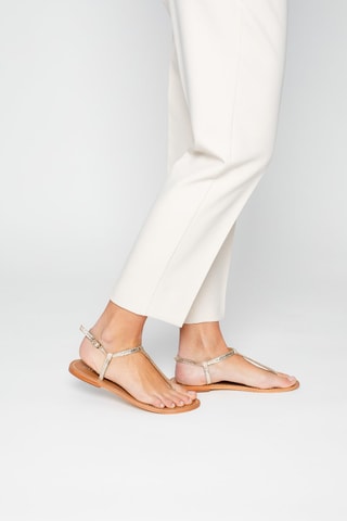 Sandalias de piel Oruro - Dorado