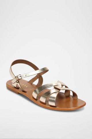 Sandalias de piel Autumn - Dorado