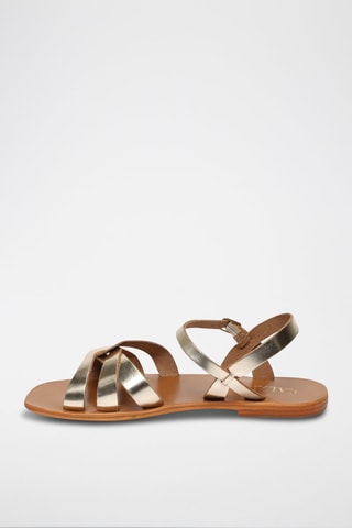 Sandalias de piel Autumn - Dorado