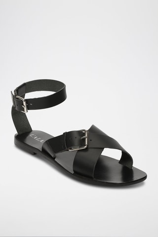 Sandalias de piel Nevaeh - Negro