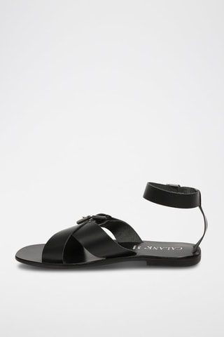Sandalias de piel Nevaeh - Negro