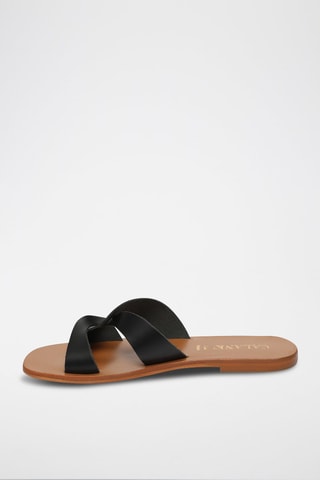 Sandalias de piel Ruby - Negro