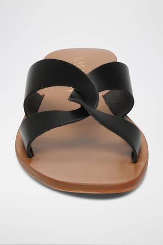 Sandalias de piel Ruby - Negro