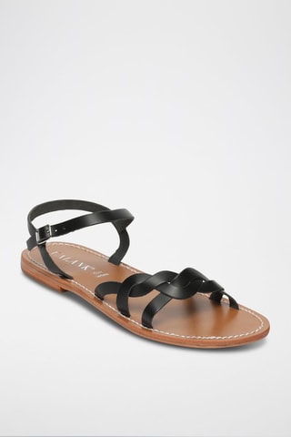Sandalias de piel Joséphine - Negro
