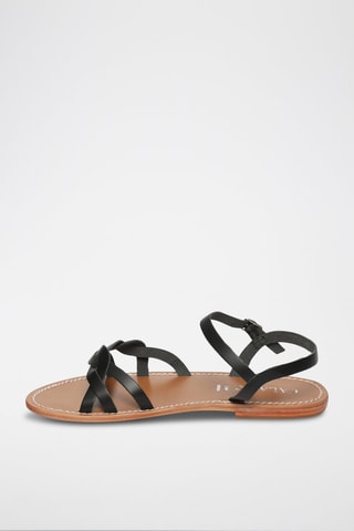 Sandalias de piel Joséphine - Negro