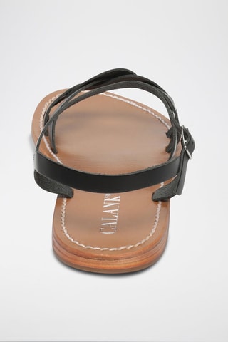 Sandalias de piel Joséphine - Negro