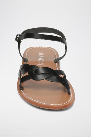 Sandalias de piel Joséphine - Negro
