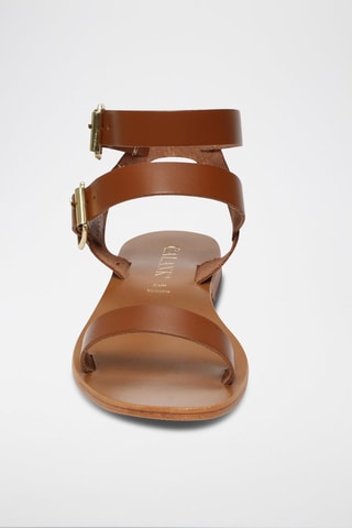 Sandalias de piel Bhavna - Marrón