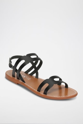 Sandalias de piel Everleigh - Negro