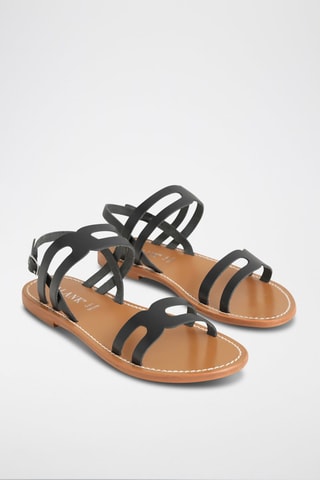 Sandalias de piel Everleigh - Negro