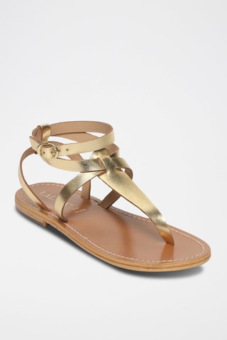 Sandalias de piel Esther - Dorado