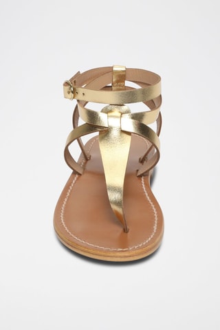 Sandalias de piel Esther - Dorado